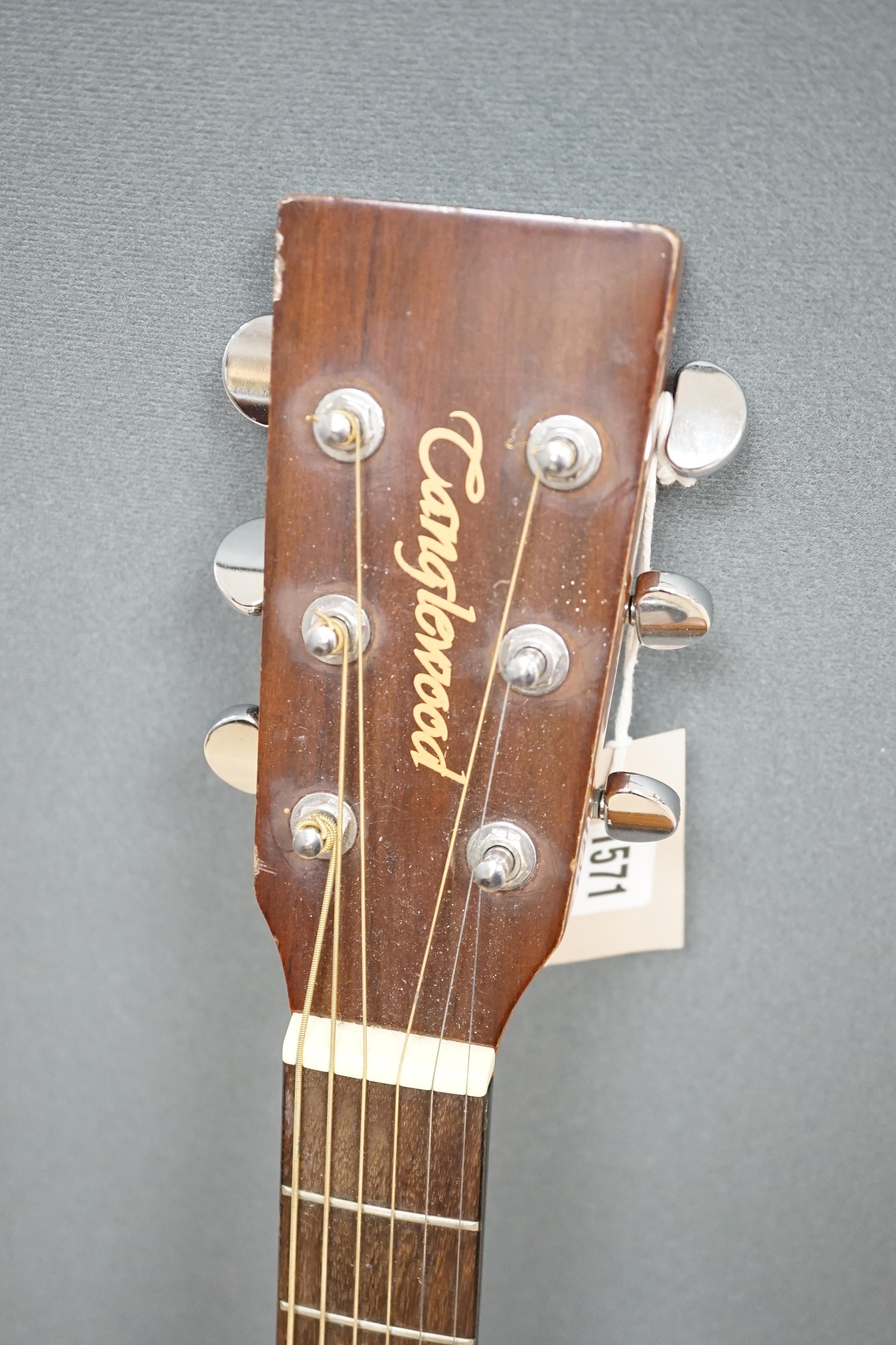 A Tanglewood acoustic guitar (left handed)